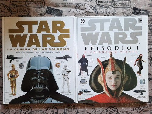 Star Wars Diccionario Visual Lote De 2 Libros Vintage 90s