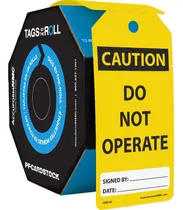 Comprar Papeles Adhesivos Precaución No Operar Por Rollo Accuform