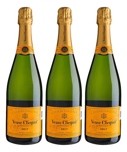 Pack De 3 Champagne Brut Veuve Clicquot