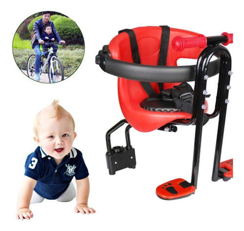 Silla Frontal De Bicicleta Para Niños Y Bebes - 30kg