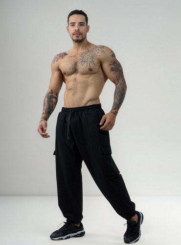 Pants Cargo Holgado De Algodón Para Hombre Fenix Fit