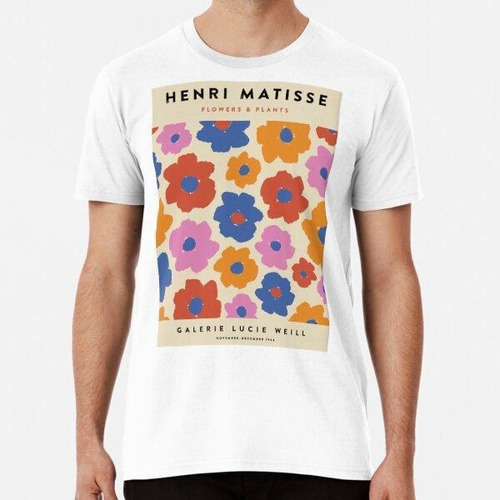 Remera Flor De Henri Matisse Algodon Premium 