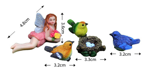 Figuritas De Jardín De Hadas, Accesorios Para Casa De