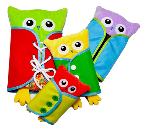 Extpro Aprende A Vestir Búho Muñeca Juguetes Niños Aprendiza