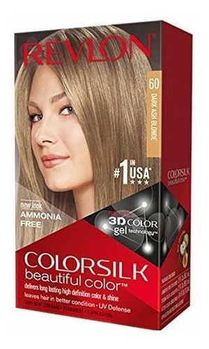 Revlon Colorsilk Hair Color, 60 Dark Ash Blonde 1 Ea (pack O