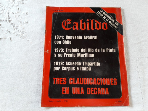 Revista Cabildo N° 29 Nov 1979 Convenio Arbitral Con Chile