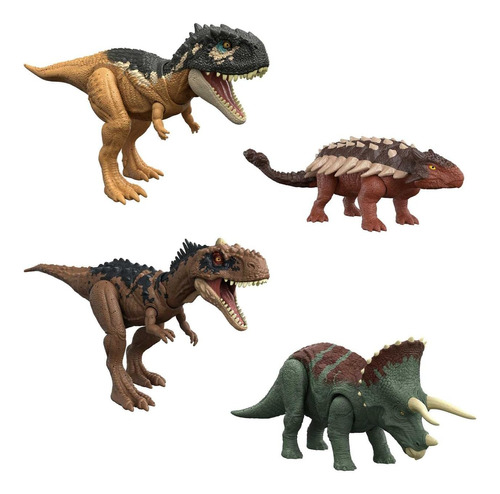 Jurassic World Dominio Roar Strikers Rajasaurus Carnivore Di