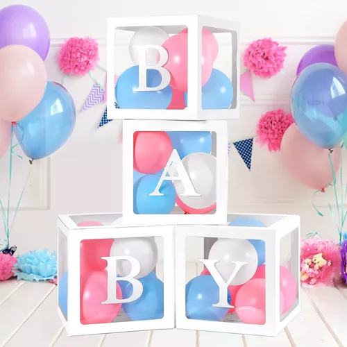 Decoraciones de baby shower para niño juego de cajas de bebé todo
