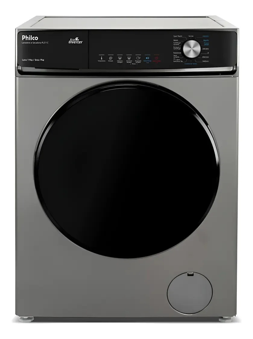 Lava e Seca Philco PLS11C 11kg Frontal Inverter para Roupas