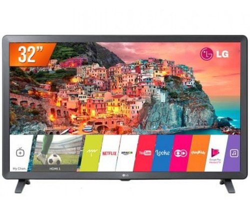 Smart Tv LG Led Hd 32  Preta 32lk615bpsb Com Webos 4.0 Hdr 