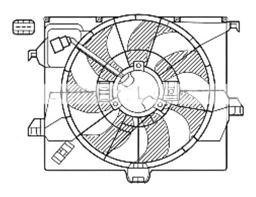 Ventilador Motor Hyundai Accent Rb 2011 2020