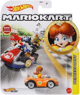 Hot Wheels Mario Kart 1:64 Princess Daisy In Wild Wing Kart