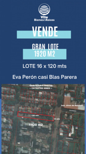 Terreno En Venta  Z/ Eva Perón Y  Blas Parera