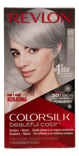  Tinte Loreal Color Silk 82b Rubio Platinado 1 Pieza