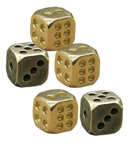 Nuevo Duck Dice, Dados Finos De Cobre Puro, 5 Unidades