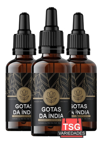 3x Gotas Da Índia Resveratrol Indiano Original 30ml