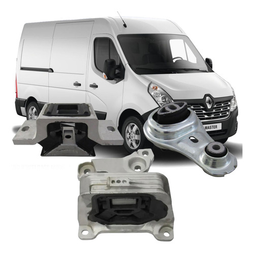 Kit 03 Calço Coxim Motor Cambio Renault Master 2.3 13 A 19
