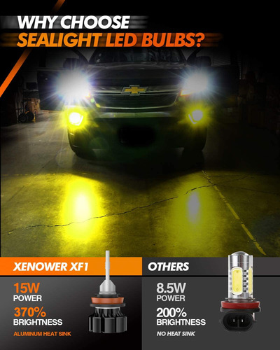 Bombillas Led Antiniebla Sealight H11/h8/h16 3000 K, Color Á