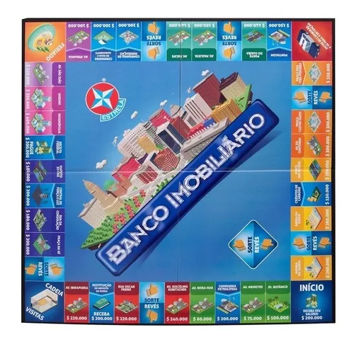 Jogo Banco Imobiliário Anos 80 e 90