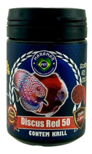 Ração Para Peixes Top Discus Red 50% 1mm 35g Maramar