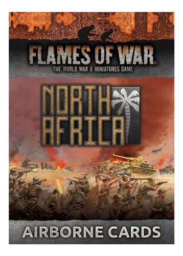 Flame Of War Fow:north Africa Airbourne Cards Unidad Tarjeta