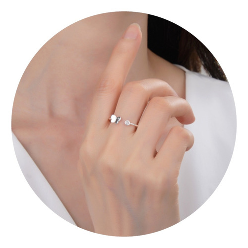 Anillo Ajustable De Plata 925 (lan01)