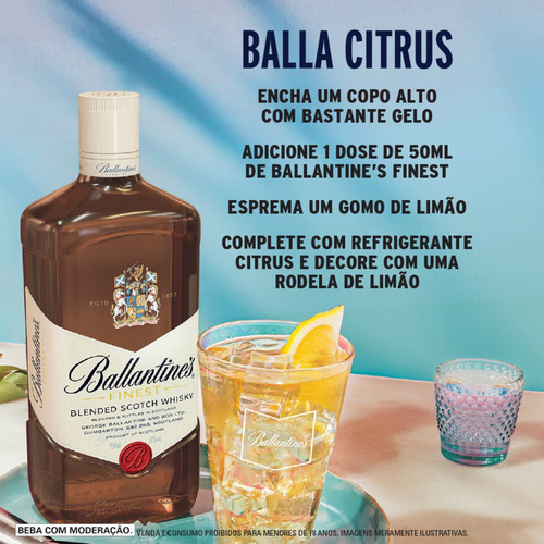 Whisky Escocês Finest 1 Litro Ballantine's