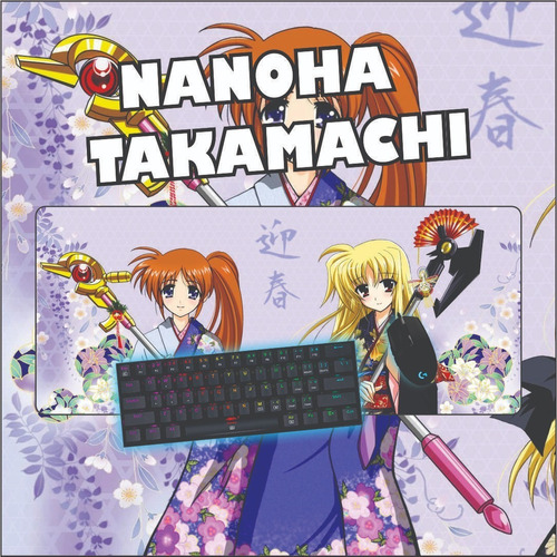 Mousepad Gamer Personalizado Neopreno Textil De ( Nanoha )