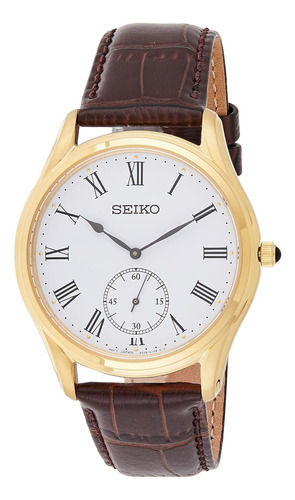 Reloj Clásico Unisex Seiko Srk050p1 , Correas En Cuero