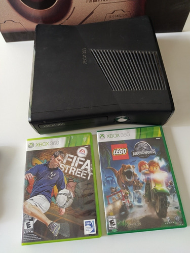 Xbox 360 Slim 4gb + 2 Juegos + Fuente + Joystick