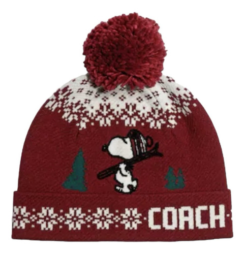 Gorro Coach Beanie X Peanuts Snoopy 100% Original