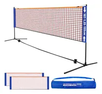 Comprar Set Red Y Postes De Voleibol Bádminton Playa Ajustable 6.2m