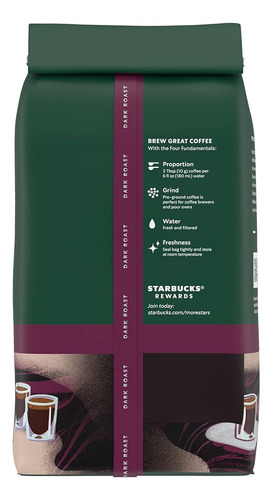 Starbucks Café Molido Café Tostado Oscuro 12 Oz