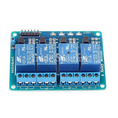 Imagen 4 de 5 de Módulo De Relé De 5v 4 Canales Sainsmart Con Optoacoplador P