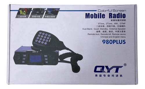 Radio Móvil Qyt Kt-980plus, Base De Banda Dual