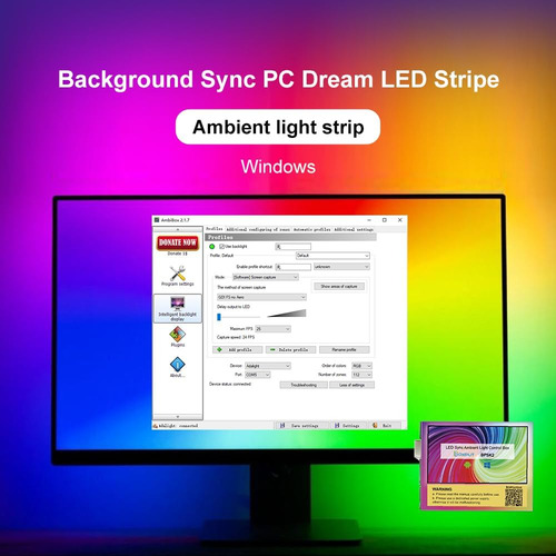 Luces De Juego De 9.84 Pies Para La Caja Para El Monitor De