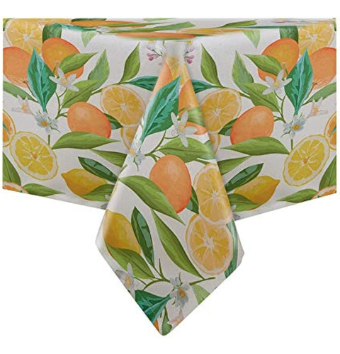 Mantel Con Estampado De Limones Y Naranjas