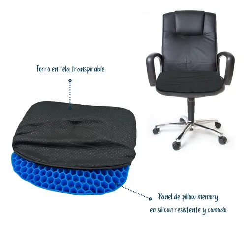 Cojín Ergonómico Silla Trabajo En Casa Auto Oficina Gamer