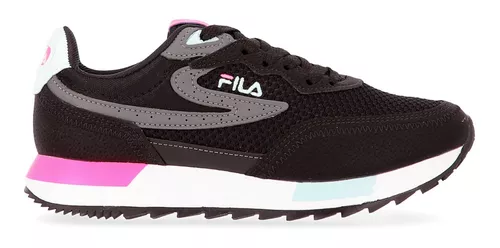 FILA - Zapatillas negras Orbit Zeppa Mesh Mujer