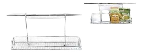 Repisa Especiero Para Barral Simple Cromado