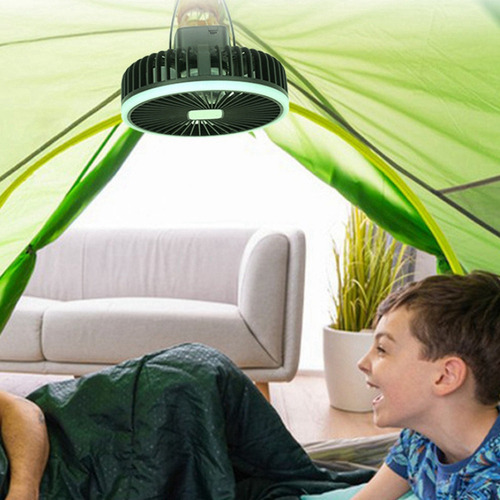 Ventilador De Camping B410000mah Recargable De Escritorio Po