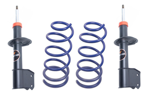 Kit Amortiguador + Espiral X2 Fiat Duna Uno Progresivos Del