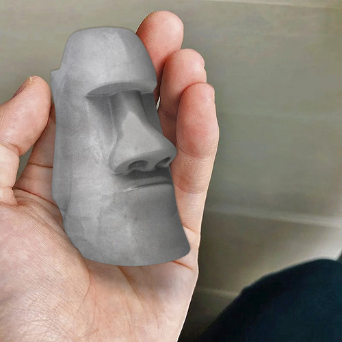 Forma Silicone Estatua Moai Cabeças Da Ilha De Pascoa Resina