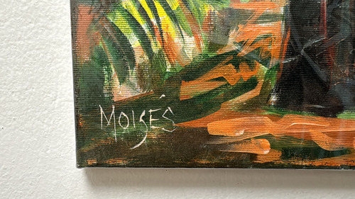 Santa Marta , ( Bela Obra Do Pintor Moises (Usado)