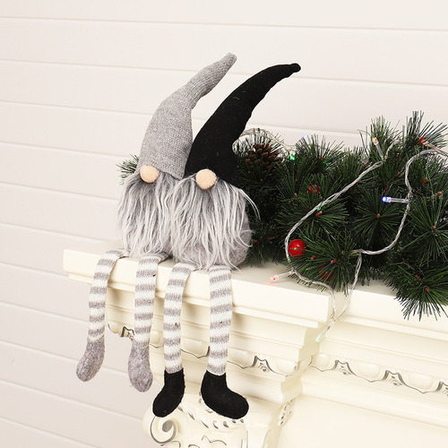 / Muñeca De Peluche De Pie Con Adornos Navideños, 2 Piezas