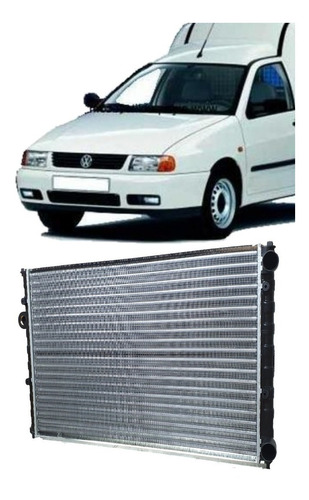 Radiador Vw Polo / Caddy 96 97 98 Con Aire Acondicionado