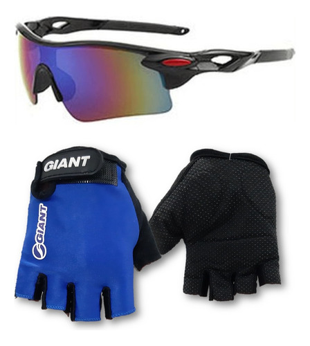 Guantes + Lentes Gafas. Ciclista