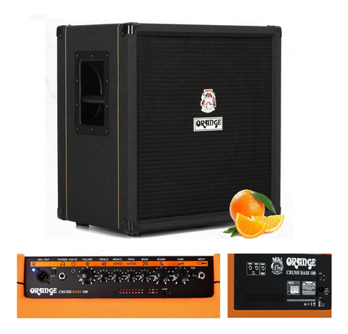 Orange Crush Bass 100w Amplificador Bajo + Rocker Music