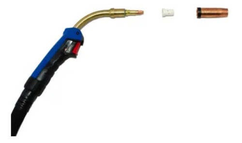 Imagem 3 de 4 de Tocha Para Solda Mig 250a 24kd 3 Metros