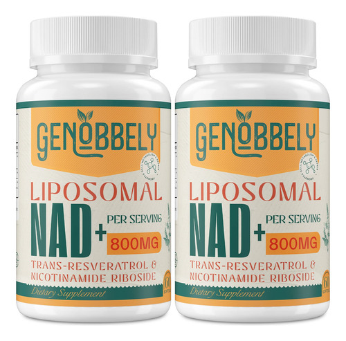 Genobbely Suplemento Liposomal Nad+ 800 Mg Con Ribsido De Ni